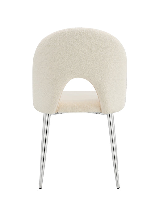 CHAISE TEDDY DOUDOU BEIGE PIED CHROME - image 3