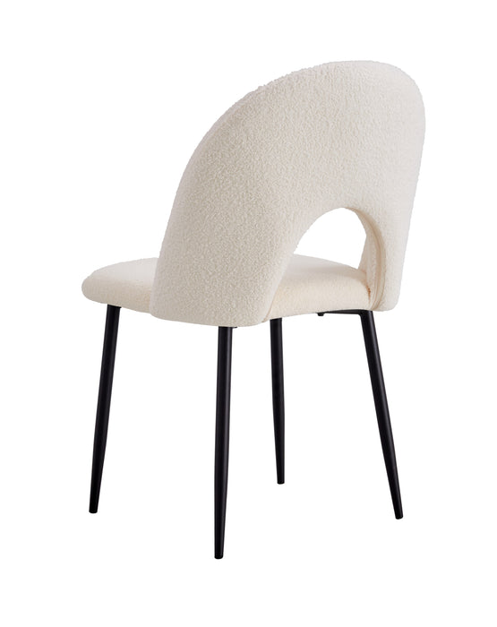 CHAISE TEDDY DOUDOU BEIGE PIED METAL NOIR - image 3
