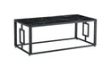 Table basse SOPHIE pieds en métal noir 120 cm - image 1