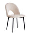 CHAISE TEDDY BEIGE PIED METAL NOIR - image 1