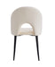 CHAISE TEDDY DOUDOU BEIGE PIED METAL NOIR - image 4