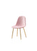 Chaise  SCANDINAVE en velours pieds Gold rose