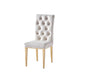 Chaise NEVADA capitonnés gold écru