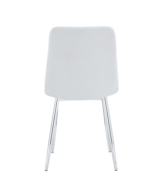 CHAISE ELISA PIED CHROME SERGE GRIS - image 3