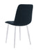 CHAISE ELISA PIED CHROME VELOURS NOIR - image 2