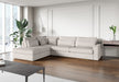 CANAPE LE BRISTOLA ANGLE GAUCHE COTELE ECRU 315X230cm - image 2