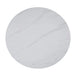 TABLE REPAS ANAÏS PIEDS BEIGE PLATEAU CERAMIQUE MARBRE BLANC 120CM - image 3