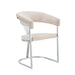 CHAISE AVEC ACCOUDOIR BRITTANY CHROME VELOURS BEIGE - image 2