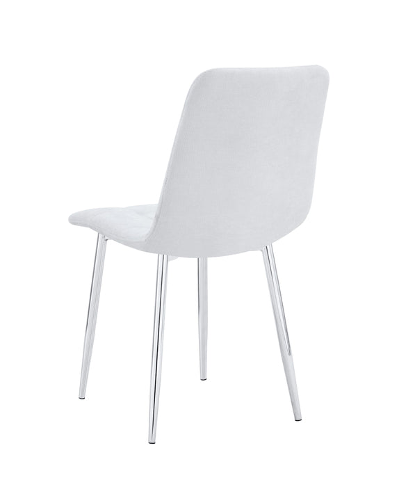 CHAISE ELISA PIED CHROME SERGE GRIS - image 2