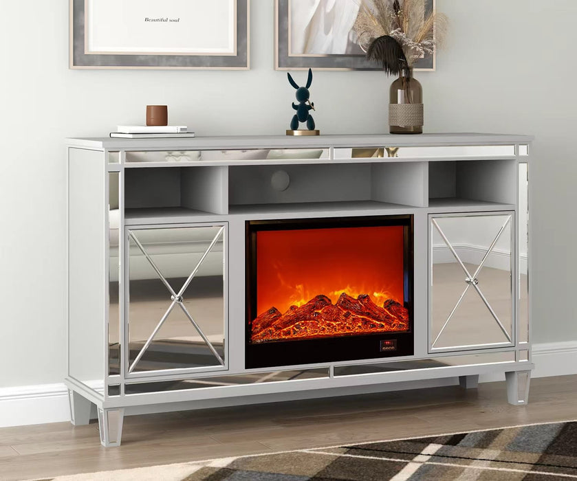 MEUBLE TV CHEMINEE SPEZIA 150x40x90cm - image 1