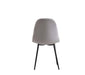CHAISE SCANDINAVE PIED NOIR VELOURS GRIS - image 3