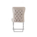CHAISE GABRIELLE CHROME VELOURS BEIGE - image 2