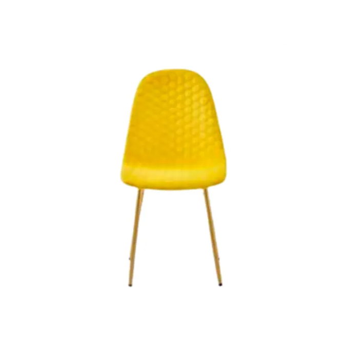 Chaise Scandinaves ABEILLE Gold jaune