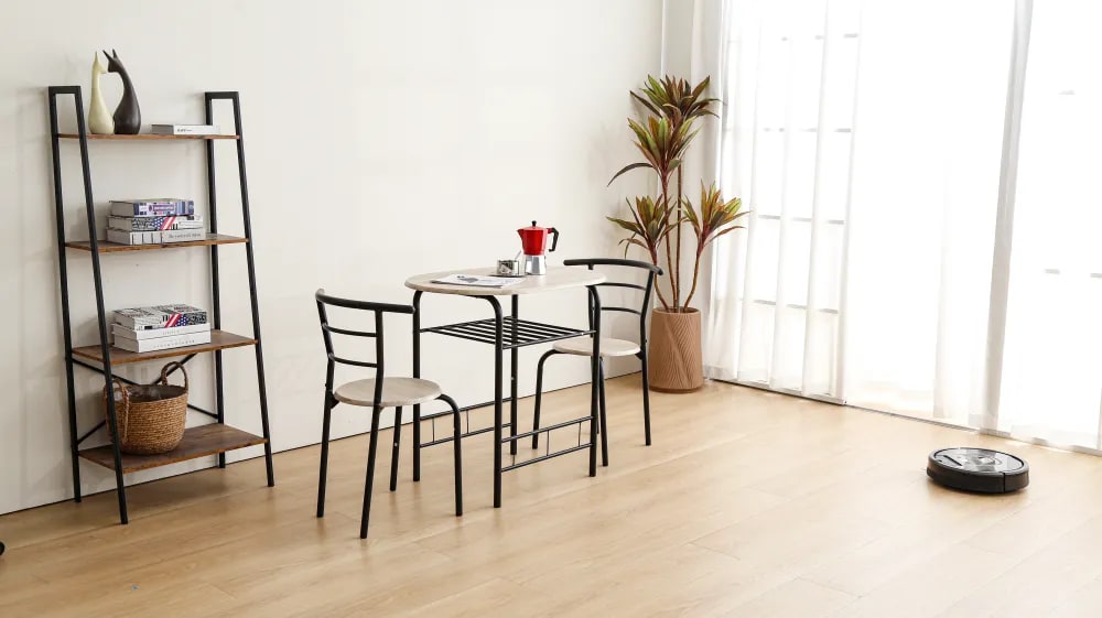 Ensemble table + 2 chaises CARRY Mdf l 80 cm - image 2
