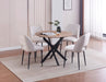 Table à manger en bois JESSICA pieds métal noir - image 3