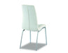 Chaise EMMA simili cuir blanc