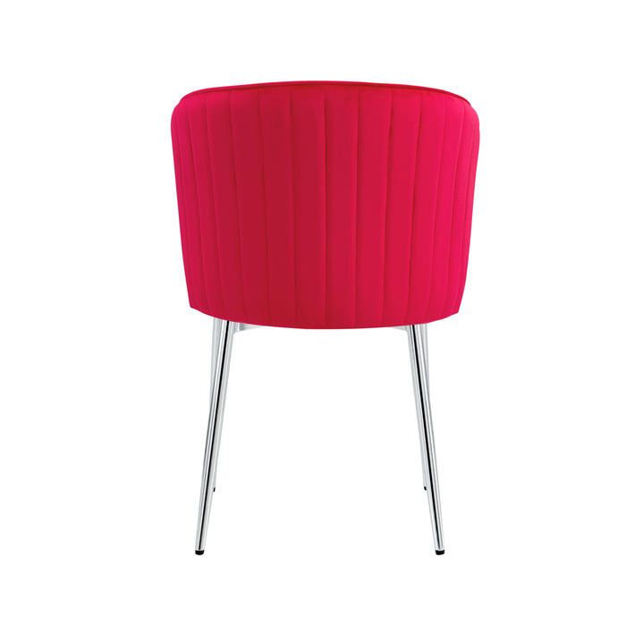 CHAISE DIANA CHROME VELOURS FUSHIA - image 2