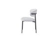 CHAISE LULU PIEDS METAL NOIR SERGE GRIS - image 3