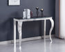 CONSOLE BAROQUE CHROME VERRE MARBRE NOIR 120X40X78 - image 3