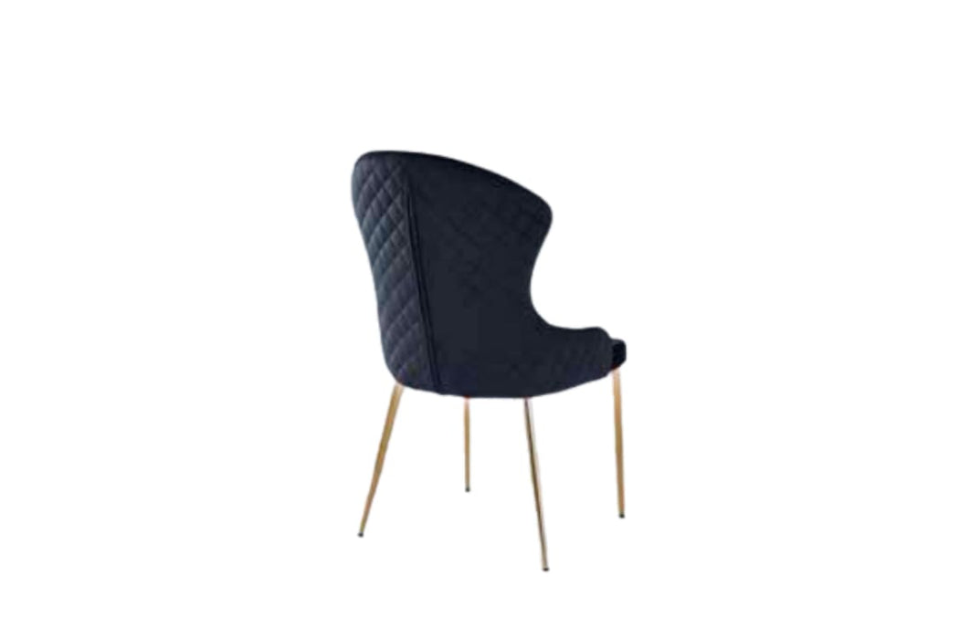 CHAISE HILTON GOLD VELOURS NOIR - image 1