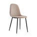 Chaise Scandinave ALVEOLE Métal noir taupe