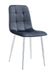 CHAISE ELISA PIED CHROME VELOURS ANTHRACITE - image 1