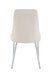 CHAISE BELIZE PIED CHROME VELOURS BEIGE - image 2