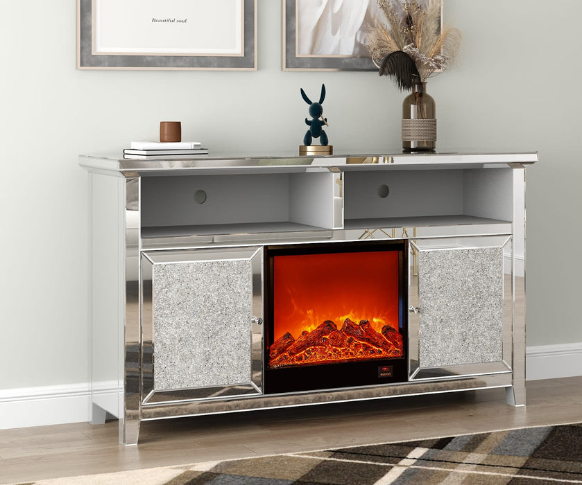 MEUBLE TV CHEMINEE ETINCELLE 146x40x85cm
