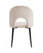 CHAISE TEDDY BEIGE PIED METAL NOIR - image 2