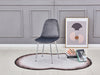 Chaise  SCANDINAVE en velours pieds chrome anthracite