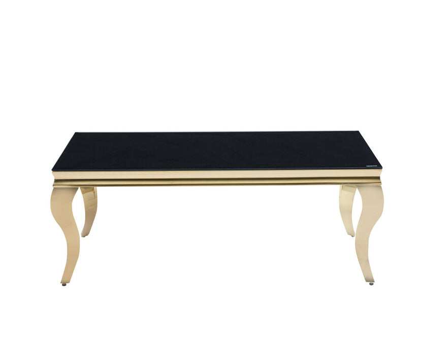 Table basse BAROQUE Gold  120x60x45 cm noir