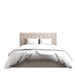 Lit coffre 2 places CORSICA en velours 180x200cm beige