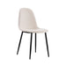 Chaise Scandinave ALVEOLE Métal noir beige