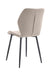 CHAISE COQUILLAGE VELOURS TAUPE PIED METAL NOIR - image 2
