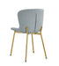 Chaise ELEN gold velours gris