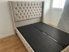 Lit coffre BOX clouté 160x200 cm anthracite