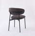 CHAISE LULU PIEDS METAL NOIR COTELE GRIS - image 2