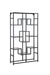 ETAGERE RICHMONT METAL NOIR TRANSPARENT 100x30x180CM - image 2