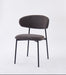 CHAISE LULU PIEDS METAL NOIR COTELE GRIS - image 1