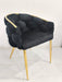 CHAISE BALLON GOLD VELOURS NOIR - image 2