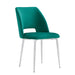 CHAISE AVA CHROME VELOURS VERT - image 2
