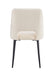 CHAISE AVA PIEDS METAL NOIR DOUDOU BEIGE - image 3