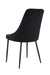 CHAISE BELIZE PIED METAL NOIR VELOURS NOIR - image 2