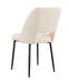 CHAISE AVA PIEDS METAL NOIR DOUDOU BEIGE - image 2