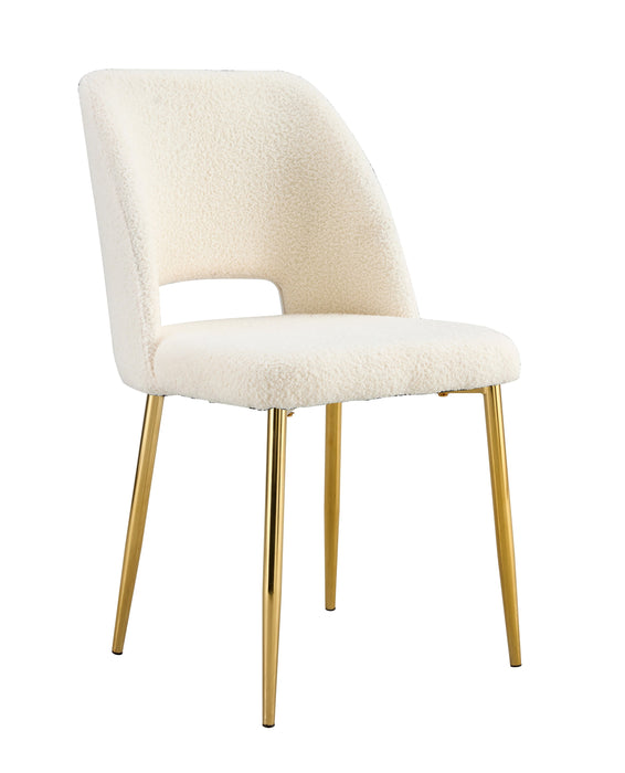CHAISE AVA PIEDS GOLD DOUDOU BEIGE - image 1