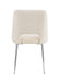 CHAISE AVA PIEDS CHROME DOUDOU BEIGE - image 4