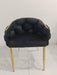 CHAISE BALLON GOLD VELOURS NOIR - image 1