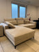 CANAPE ANGLE GAUCHE VELOURS BEIGE 265x200cm - image 3