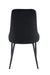CHAISE BELIZE PIED METAL NOIR VELOURS NOIR - image 3