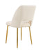 CHAISE AVA PIEDS GOLD DOUDOU BEIGE - image 2